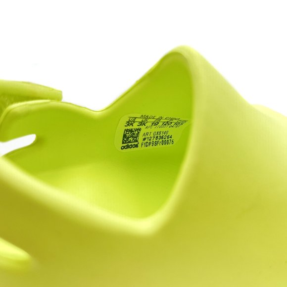 YEEZY X ADIDAS Glow Green Infant Slide Sandals NIB - Picture 7 of 13